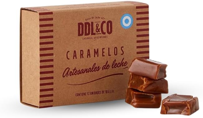 Dulce de Leche & CO. Dulce de Leche Argentina Premium Chewable Candies.- Caramel Milk Toffee - DDL&CO 120gr