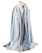 GERINLY Two-tone Shawl Scarf for Women Soft Lightweight Spring Wrap