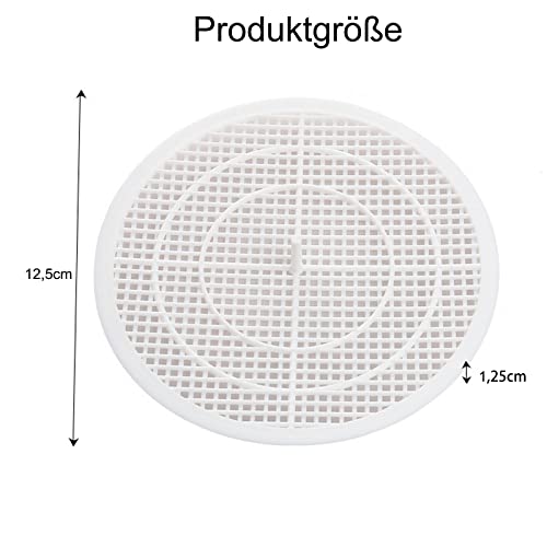 Catelves 2 Stück Abflusssieb Dusche, Haarsieb, Haarfänger Dusche, Abflusssieb, Premium Kitchen Sink Strainer Abfluss Sieb für Dusche, Waschbecken, Badewanne und Küche