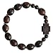 Jujube Wood Oval 12mm Rosary Bracelet