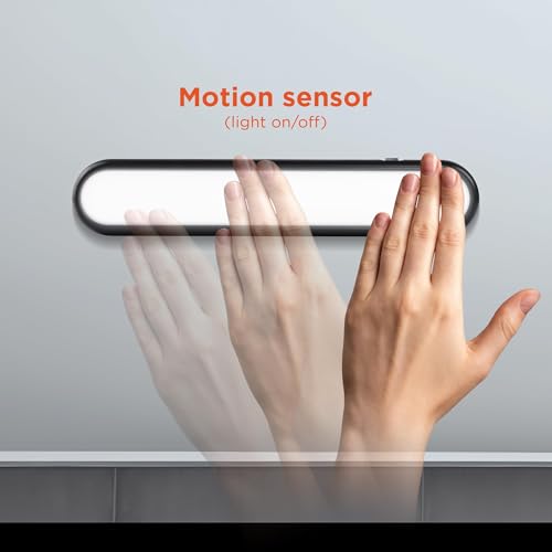 BLACK+DECKER 160LM LED Light Bar, Touchless Motion Sensor, Magnetic Mount, Powered with AAA Batteries, Slim and Portable Design to Brighten Indoor Rooms, Closets, Garages, Shelving (1-Pack) by BLACK+DECKER - Used condition - Image 3