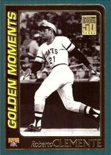 2001 Topps #784 Roberto Clemente Golden Moments Baseball Card - 3,000th Career Hit