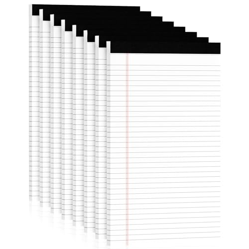 Cahier ligné blanc grand format pour prise de note et secrétariat