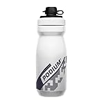 CamelBak Podium Dirt Series Mountain Bike Mud Cap Squeeze Water Bottle White, 21oz
