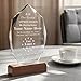 Personalized Crystal Trophy Award with Wood Base - Customized Engraved Text and Logo on Glass Plaque - Appreciation Gift for Employees,Coworker,Boss,Retirement Recognition,Thanks Gifts (Appreciation)