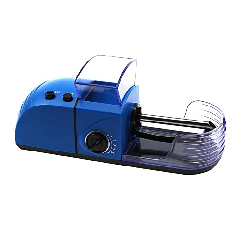Image of ATORSE Electric Automatic Cigarette Machine Tobacco Injector Roller Portable Blue