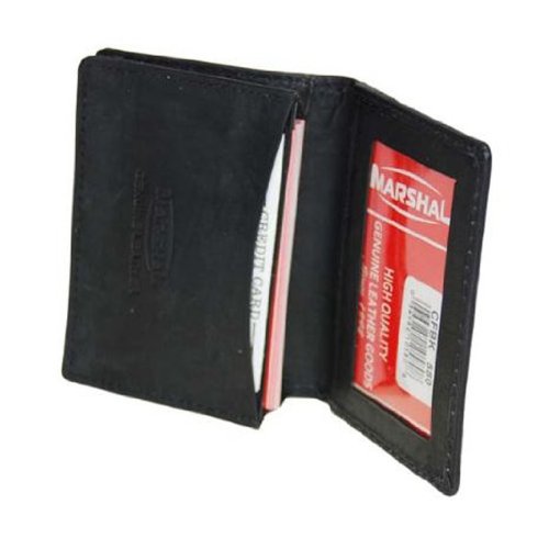 MARSHAL Men's Bi-fold Genuine leather Wallet purse #580CF