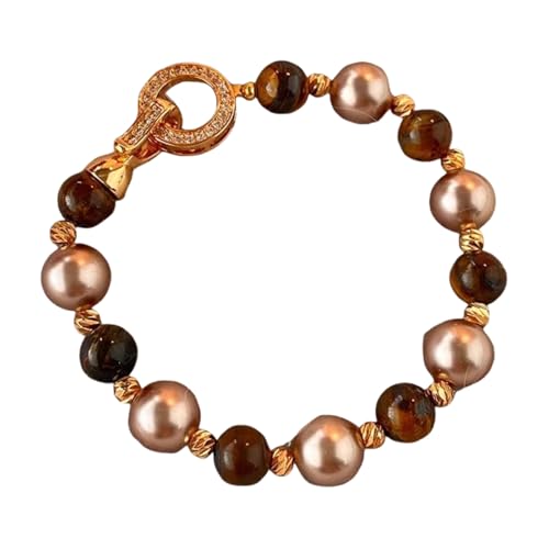 Bijoux haut de gamme en perles baroque avec chaîne de mains colorés style 2026