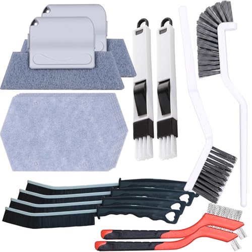 16PCS Crevice Cleaning Brush Set - Multi-Purpose Grout Cleaner Brush