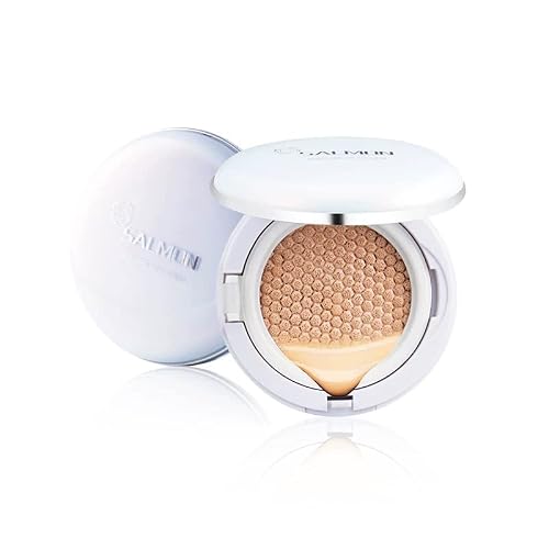 1PC Salmon Oil Control/Moisturizing Double-side Double Effect Concealer + CC Cream Air Cushion Foundation, Long Lasting Color Correcting Blemishes Covering Perfect (white)