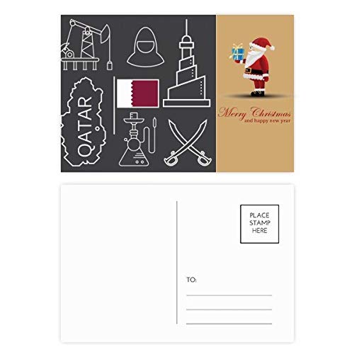 Cartes postales Qatar Noël pour correspondances originales de fin d'année