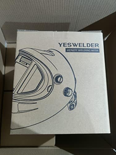 YESWELDER Maska Spawalnicza True Color, Zasilana Energią Słoneczną, Automatyczny Zaciemniający kask Spawalniczy, Szeroki Klosz 4/9-13 do TIG MIG ARC