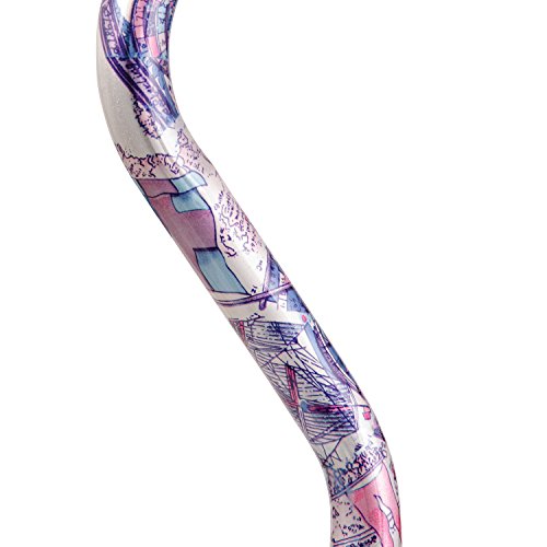 DMI Adjustable Designer Walking Cane with Offset Handle, Nautical - Thumbnail 4
