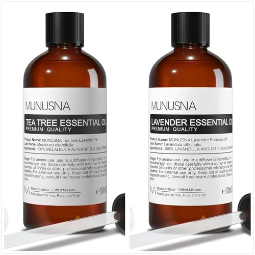 Aceite Esencial de Árbol de Té y Lavanda para Aromaterapia