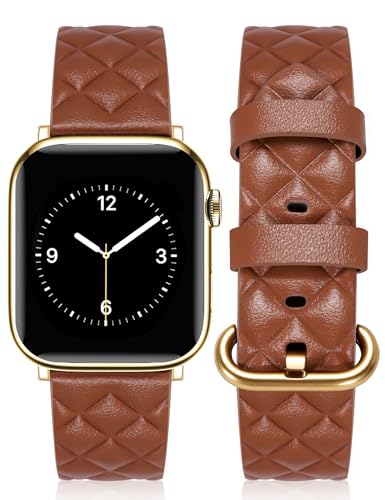Bracelet Apple Watch femme en cuir de designer pour iWatch séries Ultra 11 10 9 8