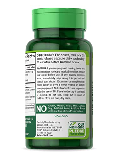 Nature's Truth Valerian Root 1200 Mg Supplement, 90 Count (Pack Of 5) #TOP2