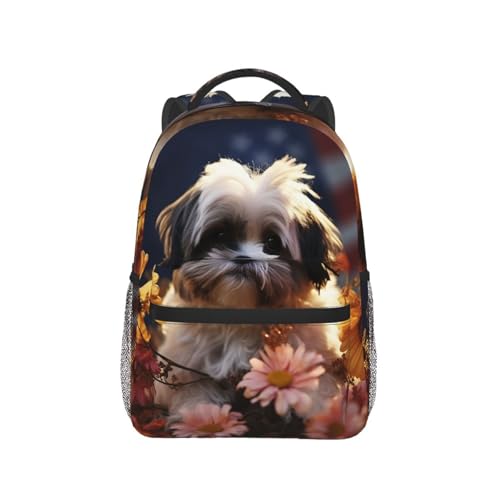 Sac à dos ordinateur portable Shih Tzu anti-choc pour voyager avec vos écrans - 5