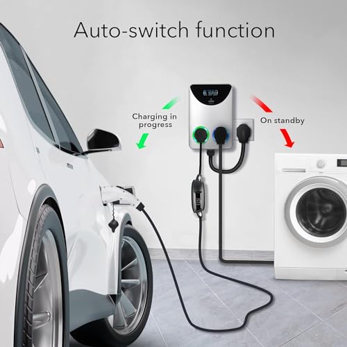 Image of Lectron NEMA Socket Splitter - Power Your EV Charger and High-Powered Appliance from The Same Outlet (NEMA 10-30 to NEMA 10-30 / NEMA 10-30 Splitter)