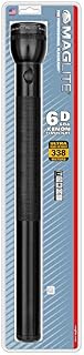 Maglite Heavy-Duty Incandescent 6-Cell D Flashlight, Black - S6D016