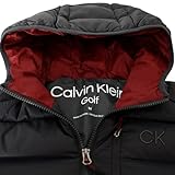 Calvin Klein Mens San Gabriel Padded Jacket - Charcoal/Burgundy - XL - Image 3