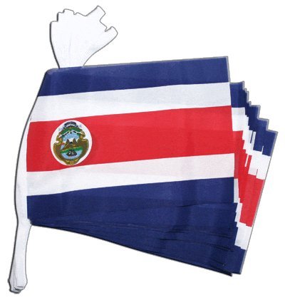 Guirlande de drapeaux Costa Rica Digni 5,9 m de fanions en tissu