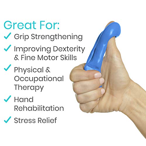 Vive Therapy Putty (4 Pack) - Theraputty For Hand - Stress Putty For Adults, Kids - Exercise Putty For Rehab, Finger, Grip Strength Resistance - Sensory Putty And Therapy Occupational Clay - 3 Ounces #TOP4