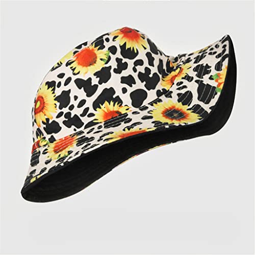 Chapeau pêcheur de tournesol mixte bob de bassin imprimé double face