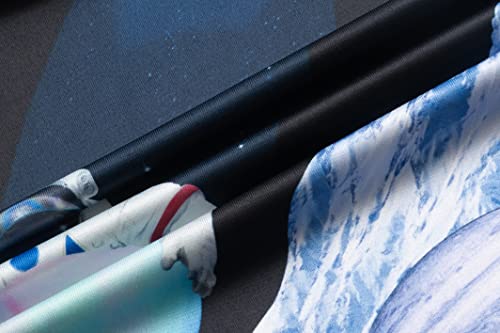 Secood Summer Shirt For Boys Pinted Short Sleeve Polo Shirts Novelty Starry Night Style Tops 6-7T, S #TOP7