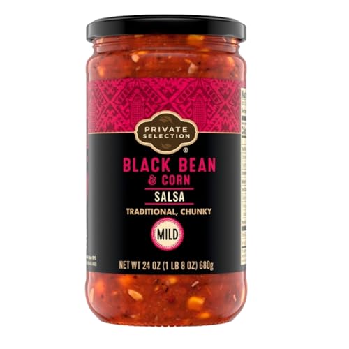 Chunky Mild Black Bean and Corn Salsa, Traditional Style, Mild