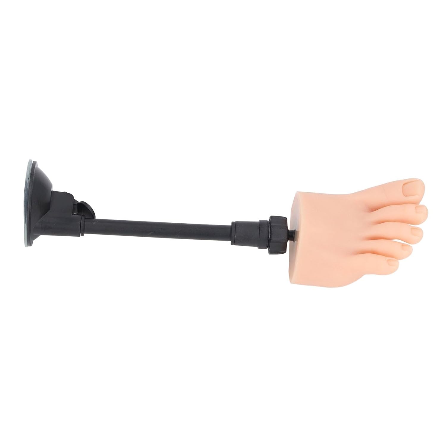 Silicone Feet, Flexible Adjustable Support Portable Half Foot Fake Foot, Manicure Tool with Stand for Nails Training and Display (Right)