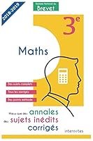 Mieux que des annales : des sujets inédits corrigés- Diplôme National du Brevet Maths - 3e: Troisième - Épreuve de Mathématiques - DNB 1982943564 Book Cover