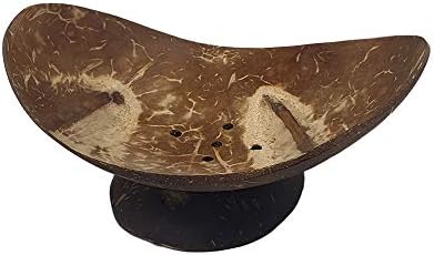 VIE Naturals Large Coconut Oval Soap Dish, Multicolor, One Size