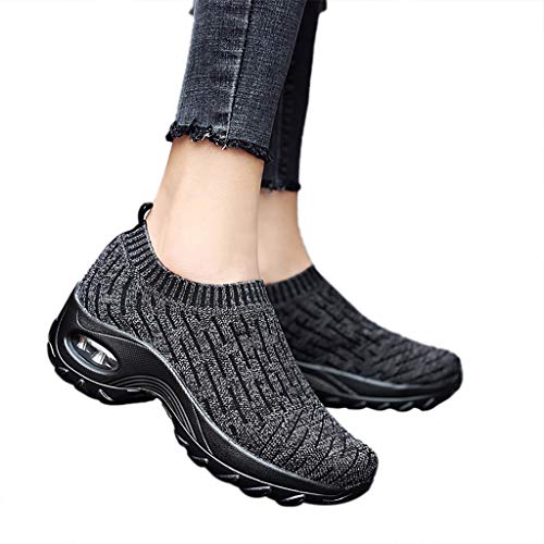 Chaussures de marche course légères en mesh respirant slip on casual - 2