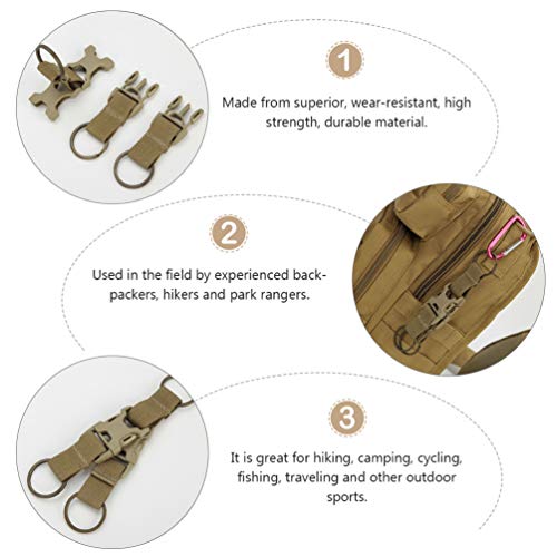 BESPORTBLE 2 Fivelas de LiberaÃ§Ã£o Lateral RÃ¡pida para Correias de Mochila Tiras de Embalagem Five