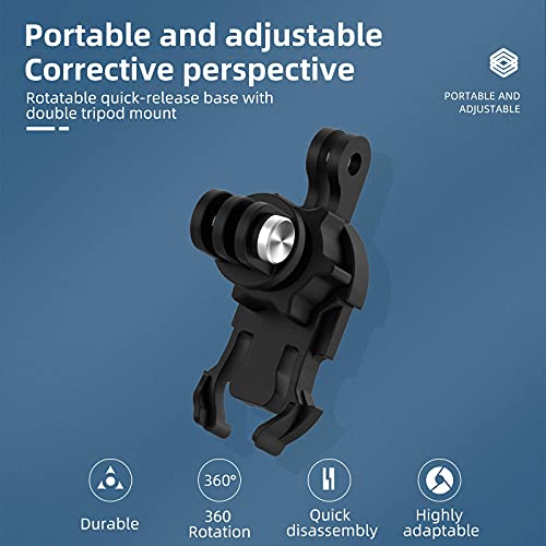 Soporte para Mochila de rotación de 360 Grados, Soporte para Correa de Hombro TELESIN con Almohadilla Ajustable Gancho en J Soporte para Bolsa para GoPro MAX Hero 11 10 9 8 7 6 5,Insta360 One X3/X2