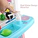 Kitchen Playset, Kitchen Toys with Realistic Lights and Sounds, Simulation of Spray and Play Sink, Pretend Play Food Accessories for Toddler