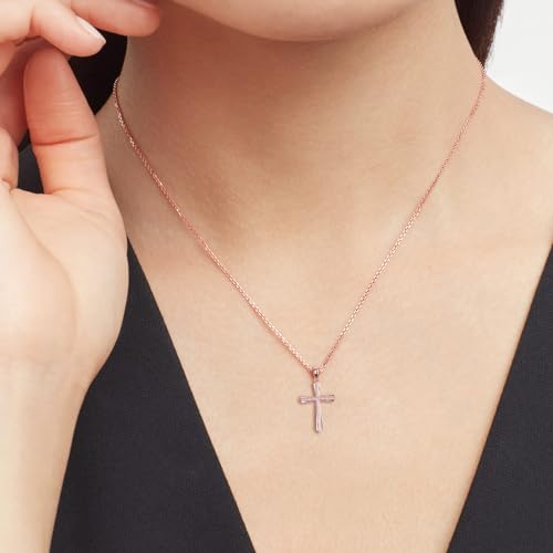 GAVU Women’s Cross Necklace, 925 Sterling Silver Cross Necklace for Women2
