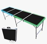 8-Foot Folding Beer Pong Table w/LED Lights
