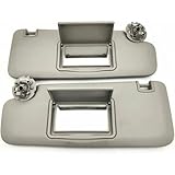 Car Front Sun Visor Replacement for Chevrolet Cruze 2009-2014 (Beige Left Right 2pcs)