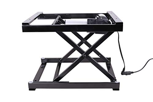 Eclv 17'' Electric Manual Control Button Dining Table Coffee Table Lift,Black,110V-240V,Working Platform Computer Desk Electronic Scissor Lift #TOP3