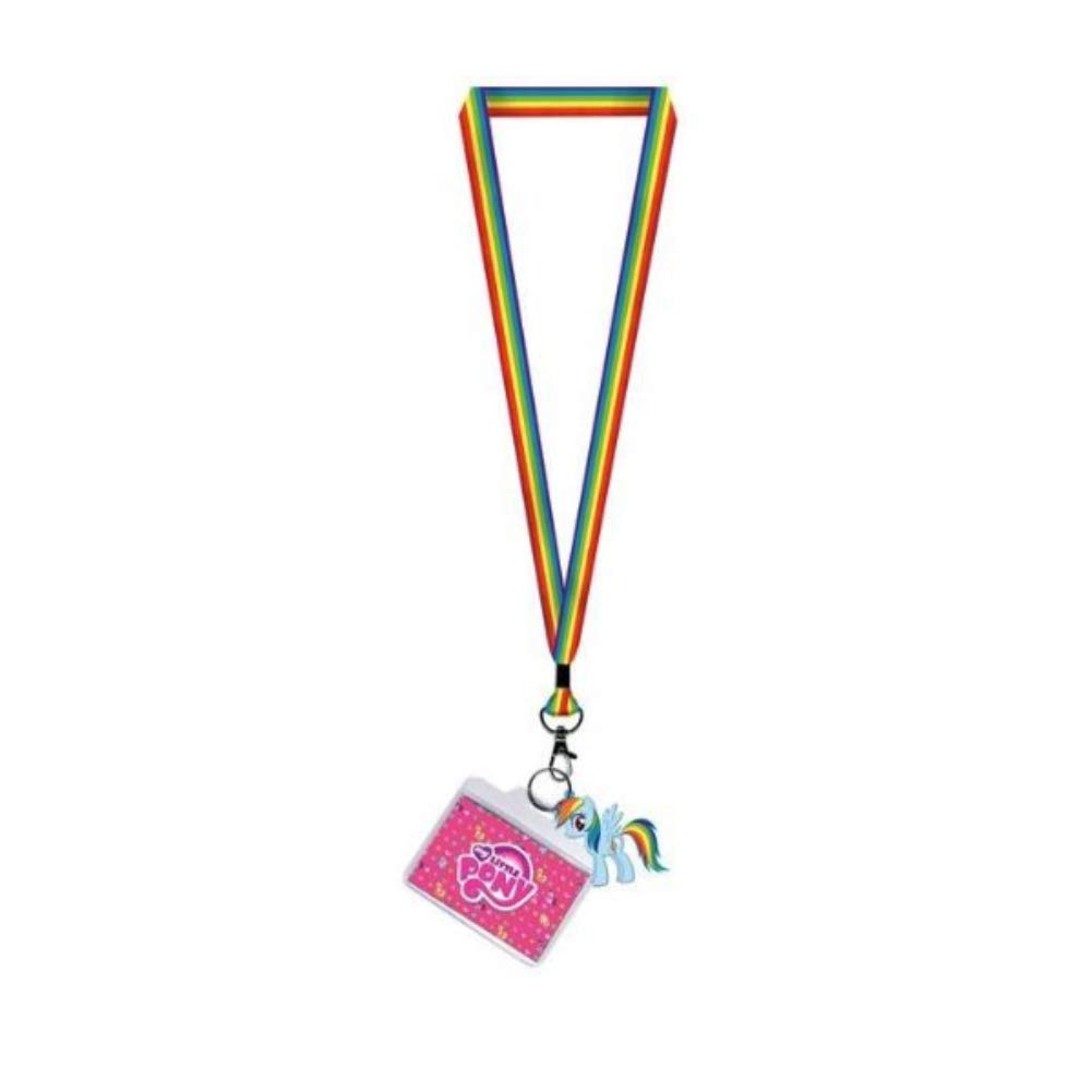 Rainbow Dash Badge and Charm Rainbow Lanyard