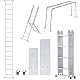 Mehrzweckleiter Froadp 470 cm aus Aluminium mit 4×4 Stufen