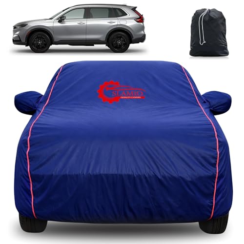 Image of 100% Waterproof Car Cover for Honda's CRV 2018-2026 | All-Weather, Dustproof & UV Protection | Heavy-Duty 3-Layer Fabric | Custom Fit with Mirror & Antenna Pocket | Navy Blue