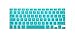 Silicone EU/UK English Keyboard Cover for Macbook Pro Retina 13 15 17" For Mac Book Air 13" Clavier Flim Skin Stickers-Mint Green-