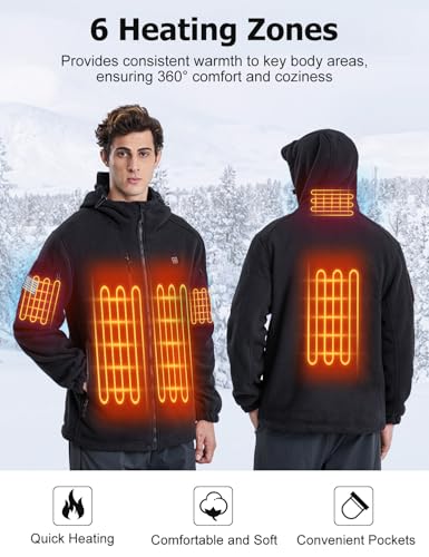 Vokora RTPB-015P Mens Heated Jacket With 16000Mah Battery Pack Included thumb #1