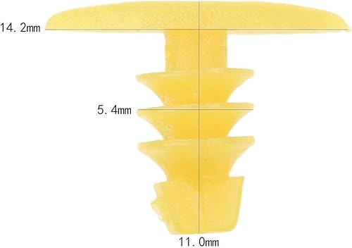 Miniatura 3 de Mtsooning 200 piezas de retenedores de burlete automático, clip de remaches de plástico, reemplazo universal para Mazda Honda, Toyota, BMW