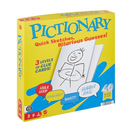 Mattel Games Pictionary Board Game for Ages 8+ 2 Teams