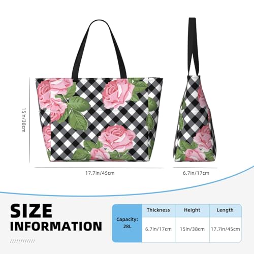 Grand sac de plage pour femme à motif floral chic idéal pour vos pique-niques