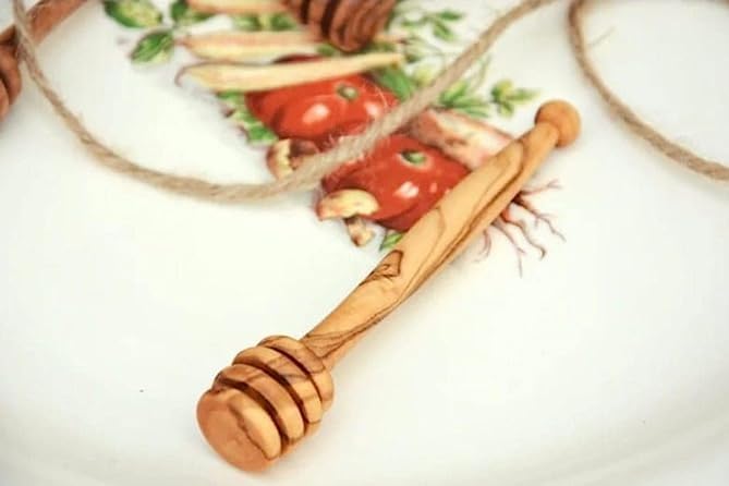 Draft of Art Natural Honey Dippers-5 Inch, Server Stirring Sticks,Pack of- 2