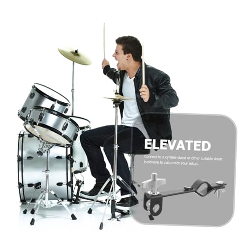 Abrazadera para cowbell HANABASS, soporte metálico para percusión, diseño seguro y estable para uso diario y rendimiento mejorado miniatura 6